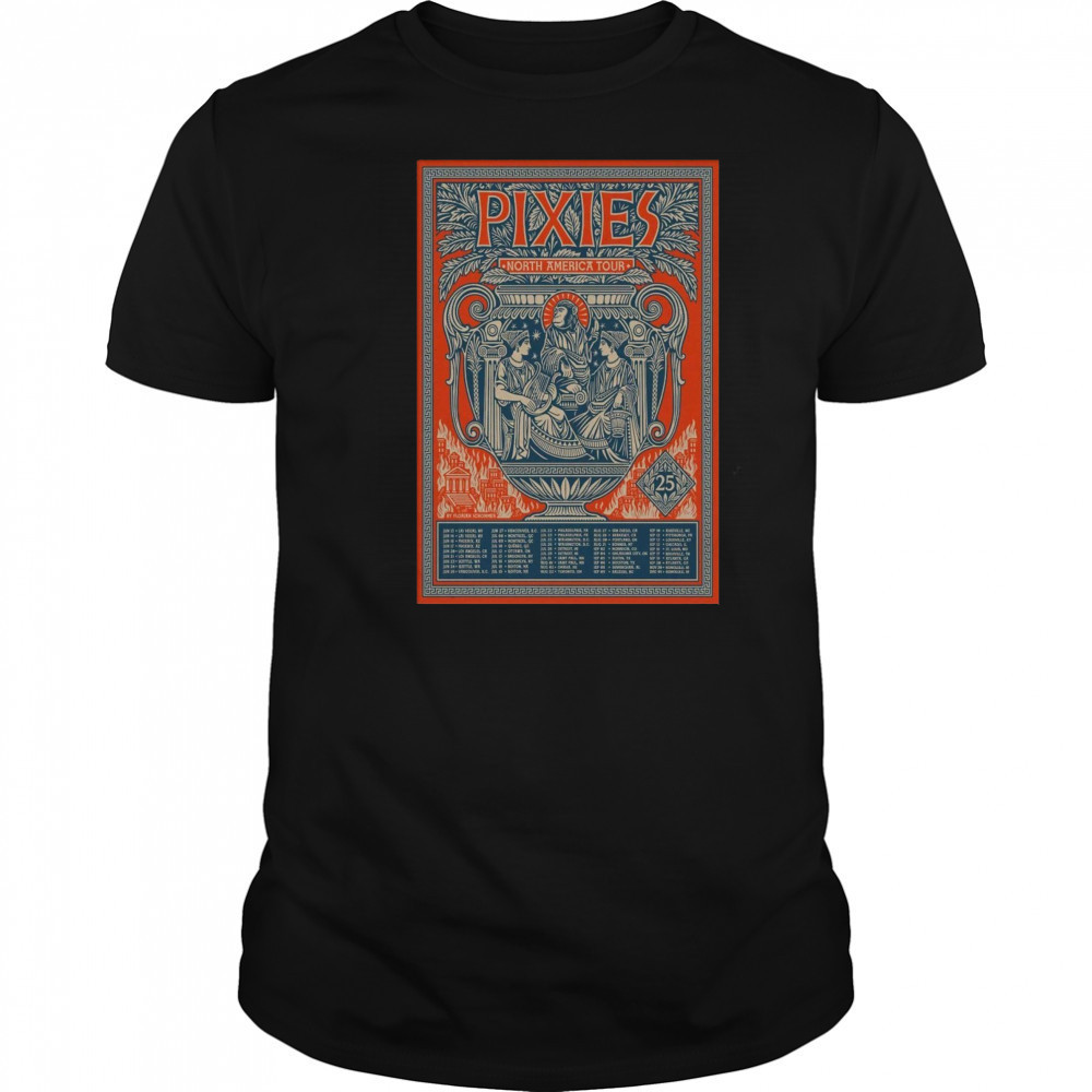 Pixies North America 2025 Tour Poster T-Shirt