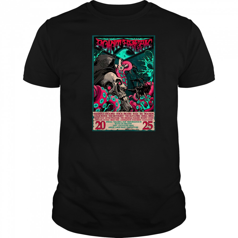 Point Break Festival Tour 2025 Poster T-Shirt
