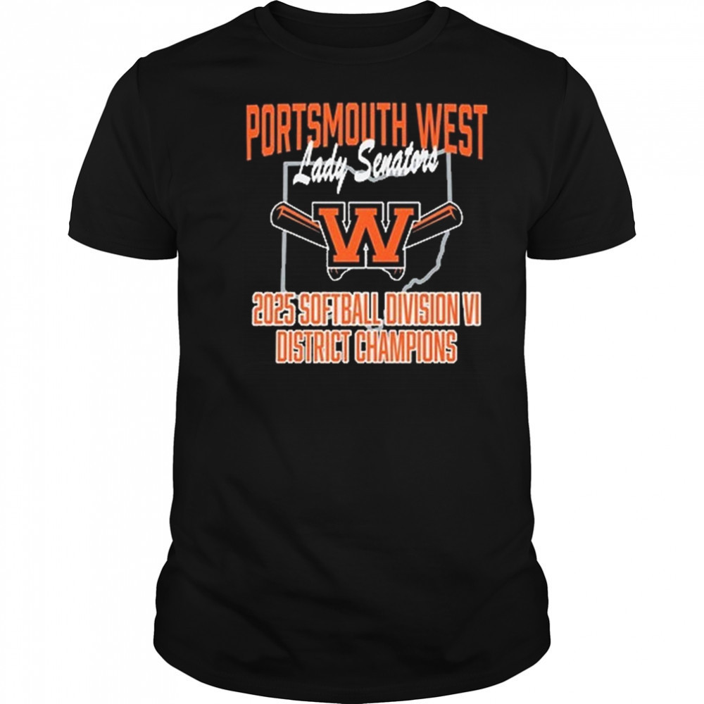 Portsmouth West Softball Baseball 2025 District Champion Shirt