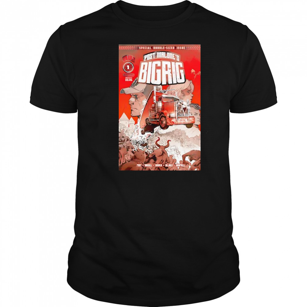Post Malone Big Rig Tour 2025 container shirt