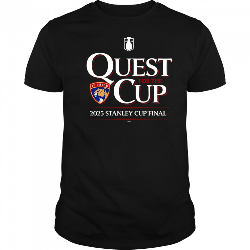 Quest For The Cup Florida Panthers 2025 Stanley Cup Final T-Shirt