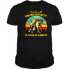 Raccoon out of breath hiking society be there in a minute retro shirt