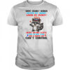 Raccoon short cranky woman hated by many loved by plenty shirt