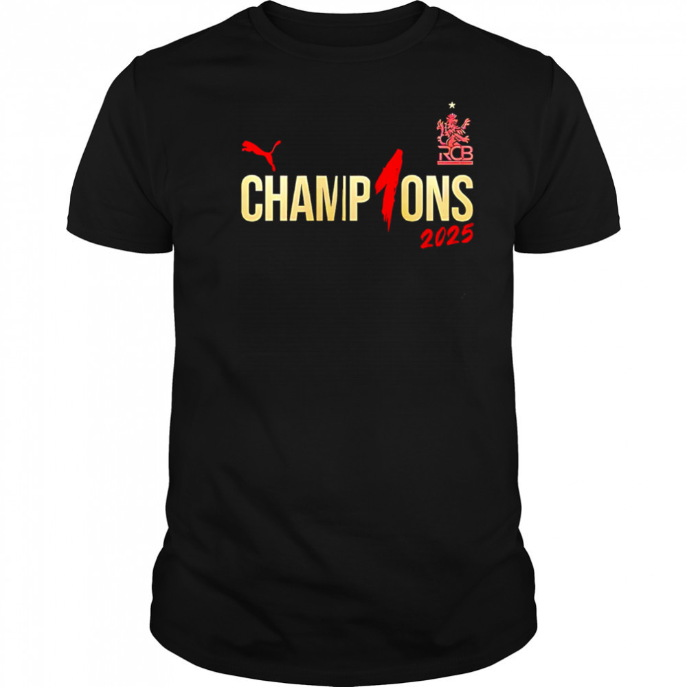 RCB Champion 2025 Tata Indian Premier League shirt
