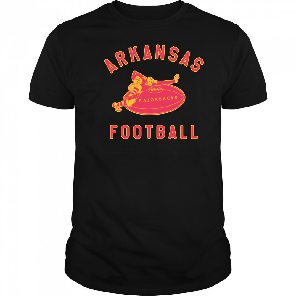 Retro Arkansas Razorbacks Football Midcentury Logo Mascot shirt