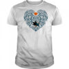 San Jose Sharks Floral Pattern Heart logo shirt