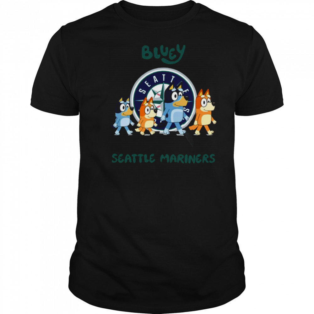Seattle Mariners Bluey Family abbey road shirt