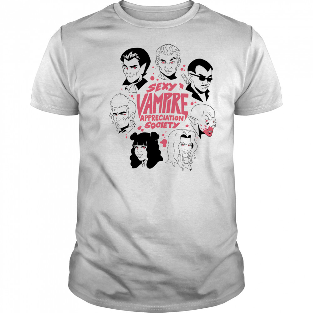 Sexy vampire appreciation society shirt