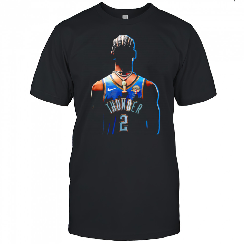 Sga Thunder Nba Finals Back View Spotlight PNG Digital shirt