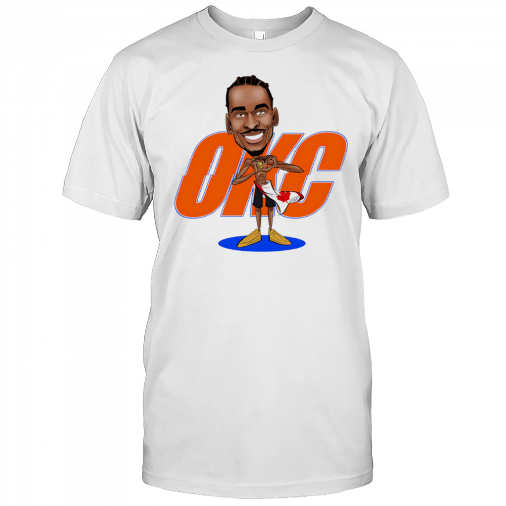 Shai Gilgeous-Alexander Most Valuable Person OKC cartoon shirt