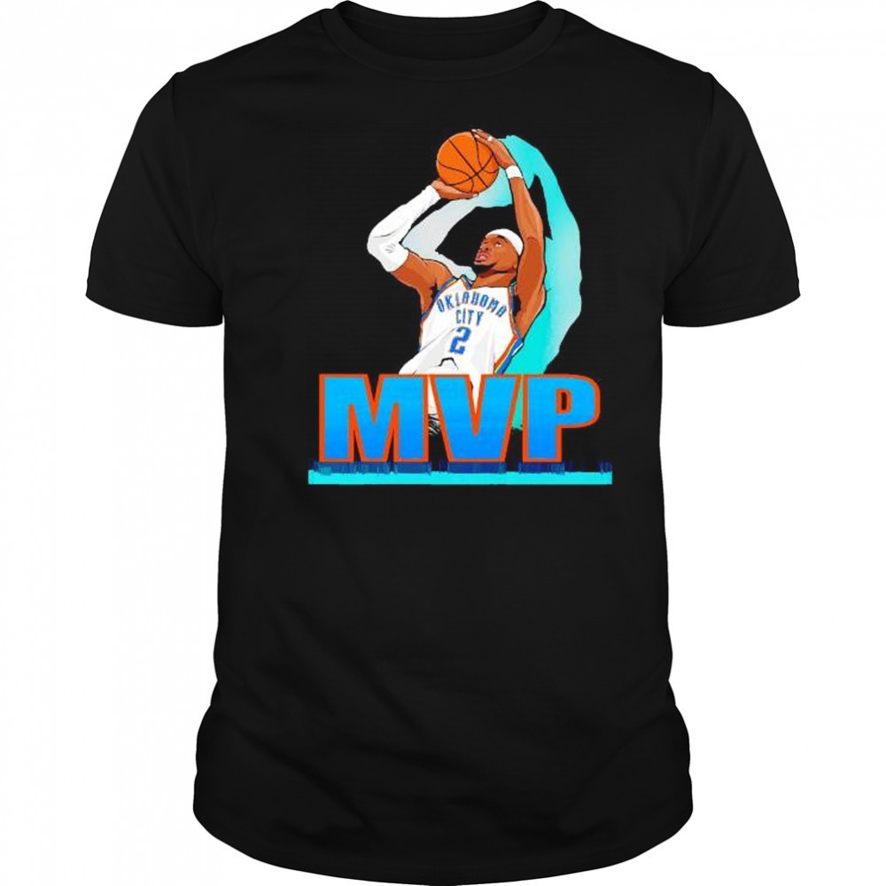 Shai Gilgeous-Alexander OKC Thunder MVP 2025 NBA illustration shirt