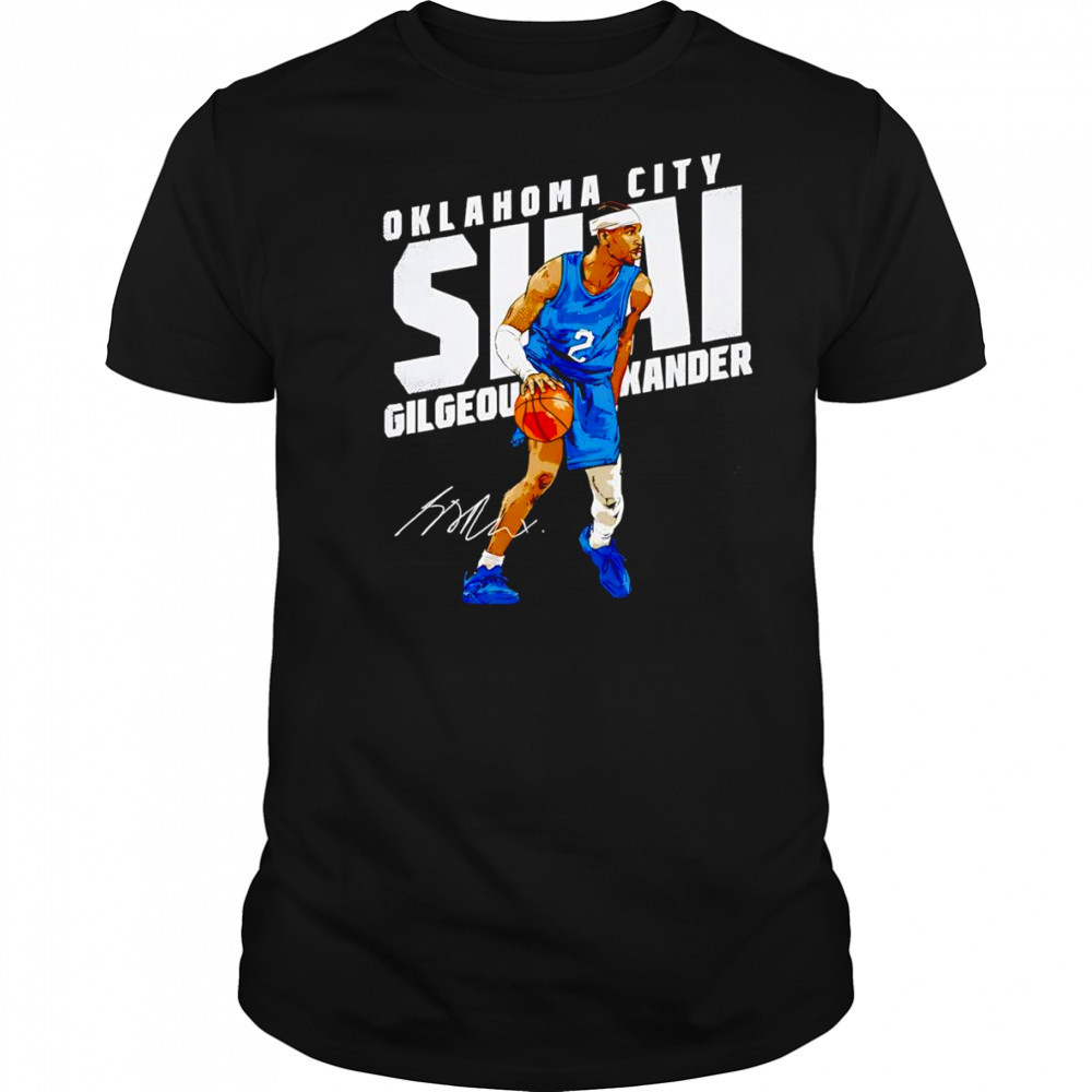 Shai Gilgeous-Alexander Oklahoma City slant shirt