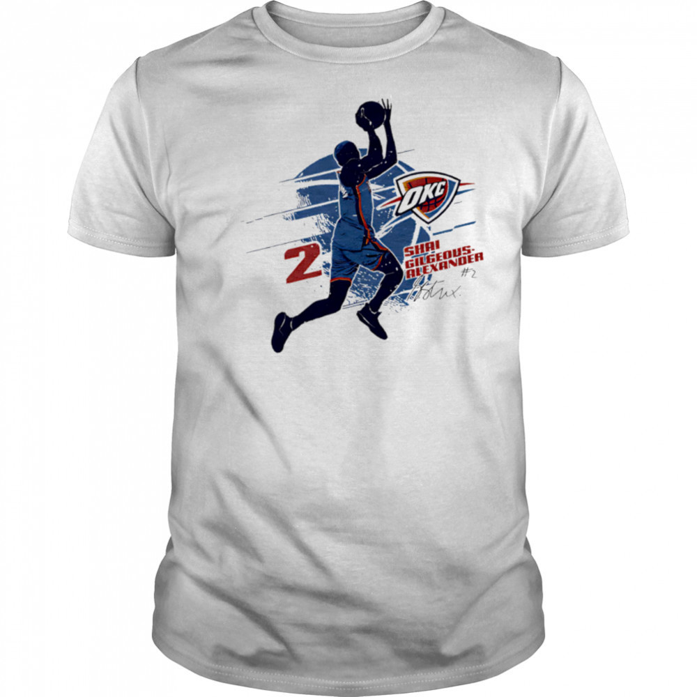 Shai Gilgeous-Alexander Oklahoma City Thunder Silhouette shirt