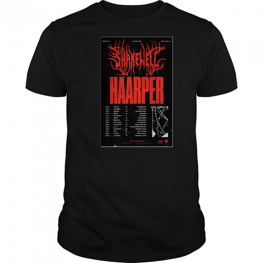 Shakewell North American Tour 2025 Poster T-Shirt