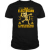 Skeleton cat I’m electrician if I dance without music shut the main breaker off shirt