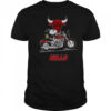 Snoopy And Woodstock Driving Motorbike Chicago Bulls T-Shirt
