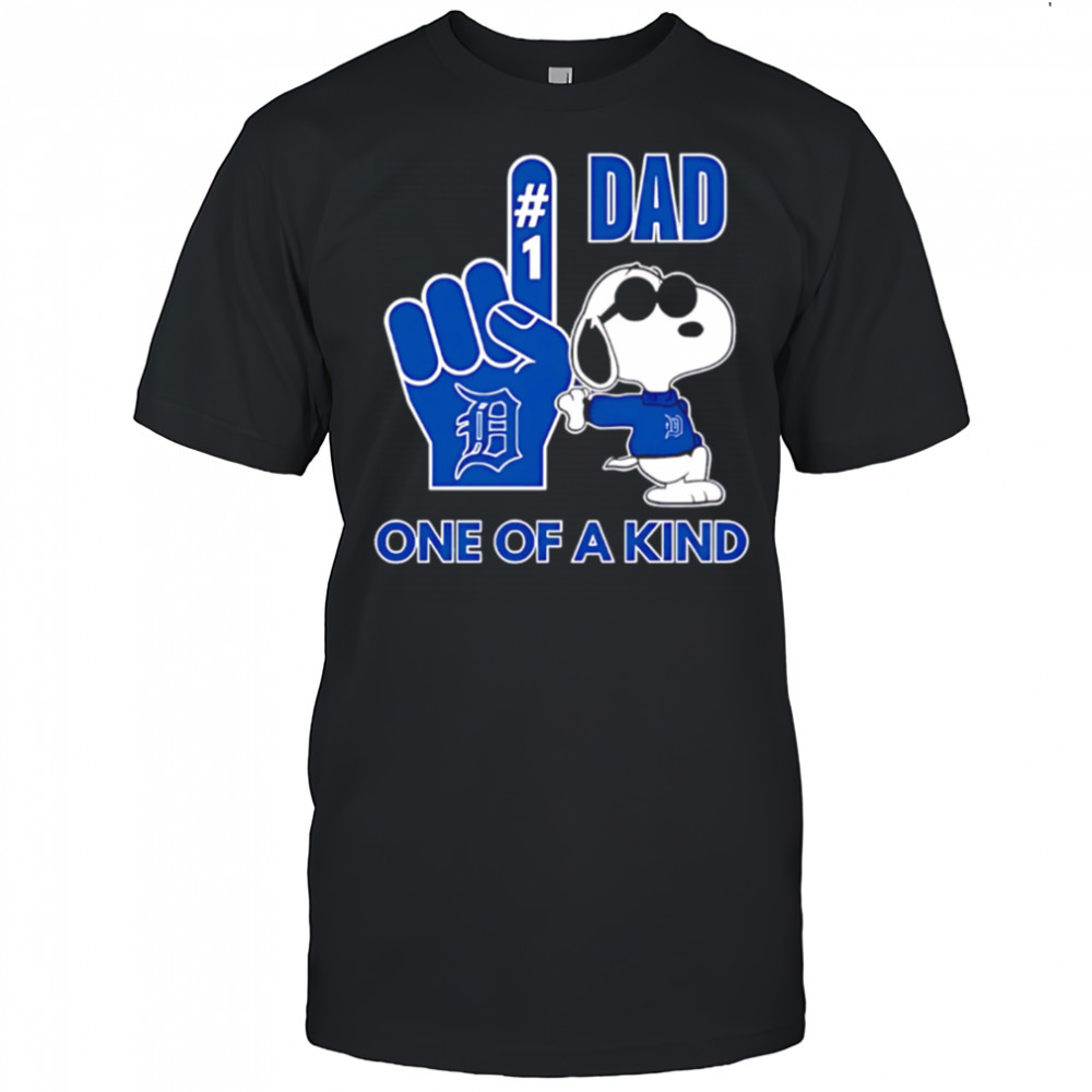 Snoopy Detroit Tigers #1 DAD One of A Kind shirt