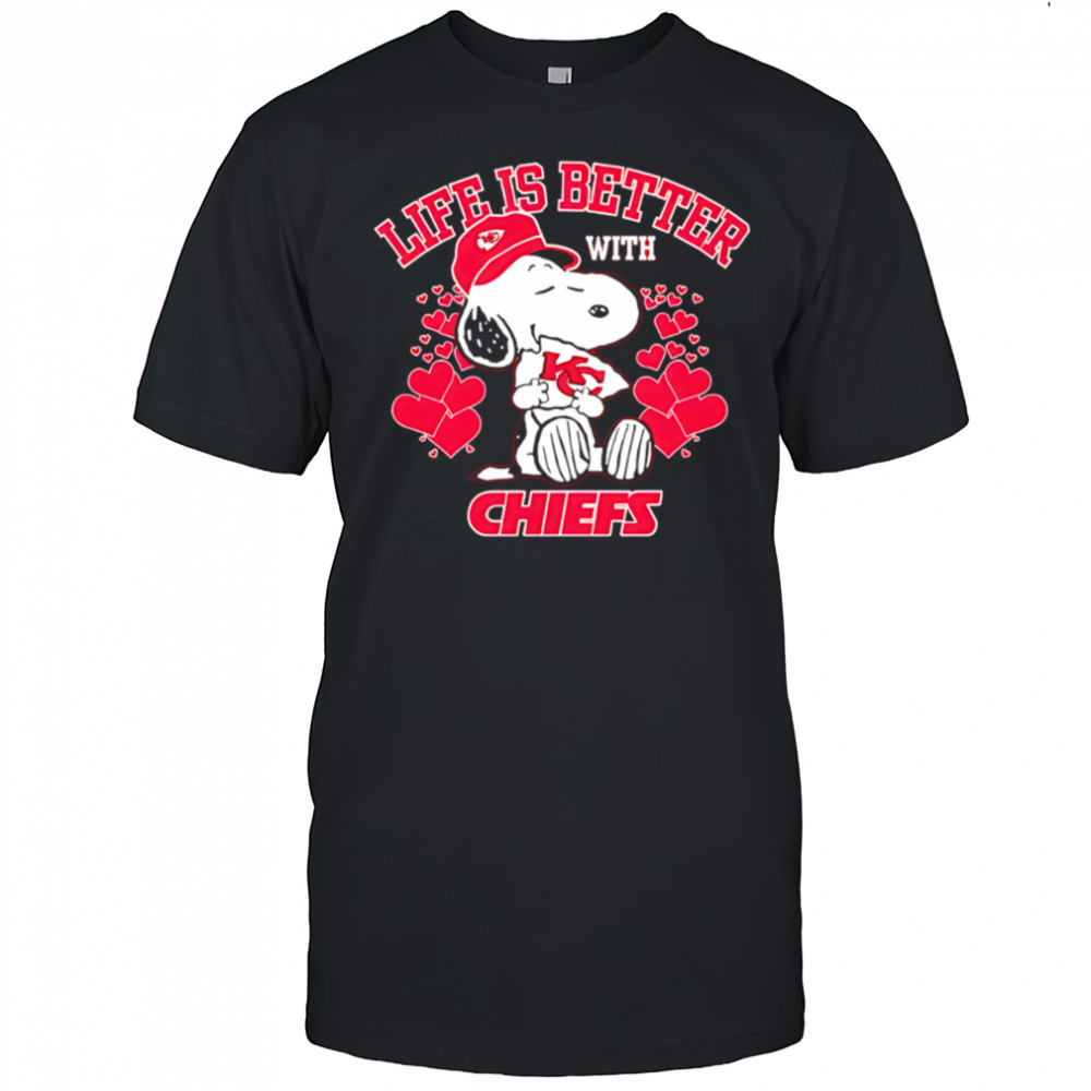 Snoopy Life is Better with Chiefs shirt