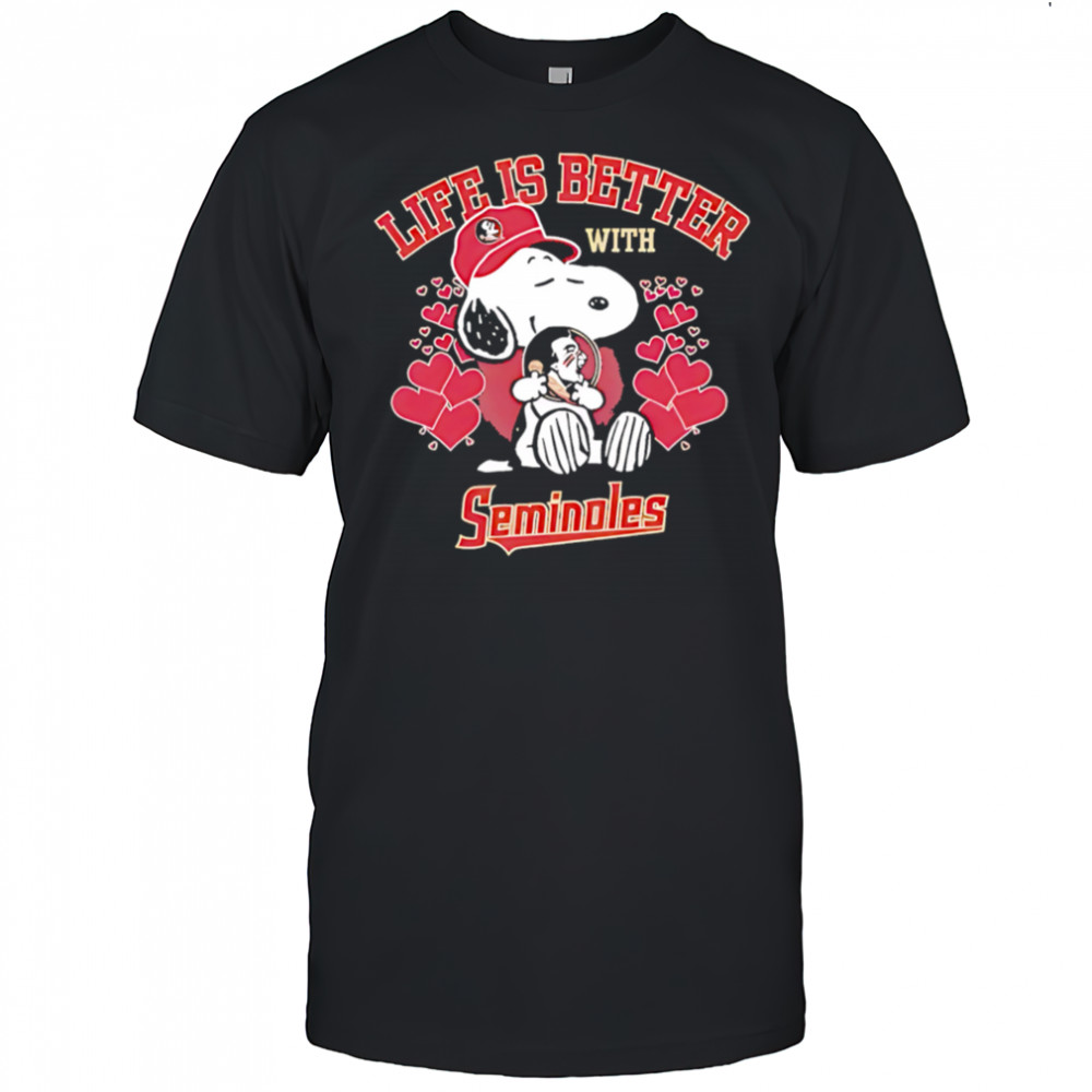 Snoopy Life is Better with Seminoles shirt