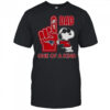 Snoopy New England Patriot #1 DAD One Of A Kind T-Shirt