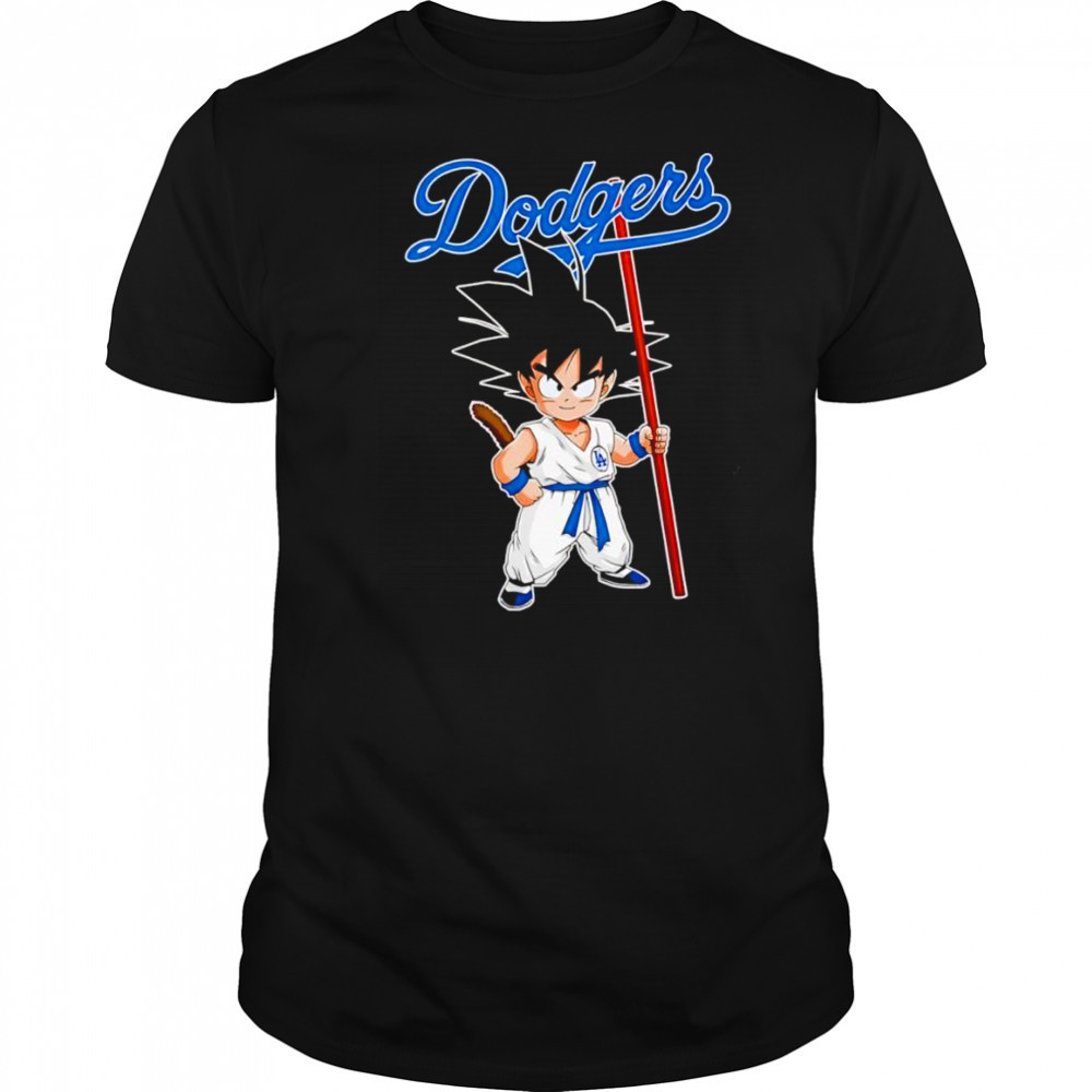 Son Goku Dragon Ball Los Angeles Dodgers baseball shirt