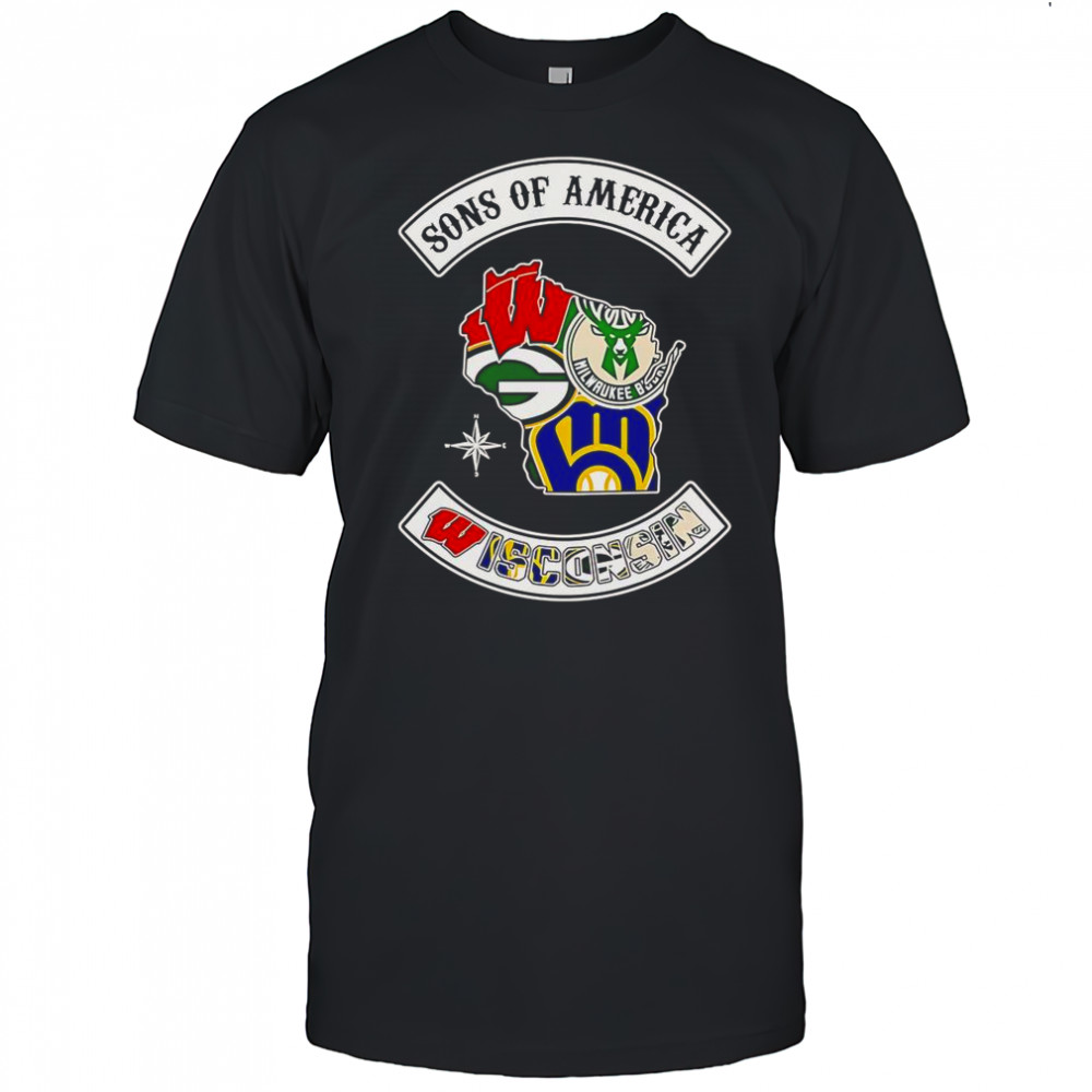 Sons Of America Wisconsin Sports T-Shirt