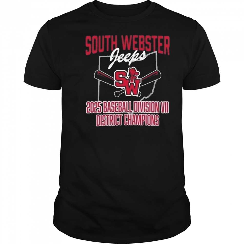 South Webster Baseball 2025 District Champion Shirt