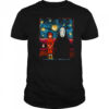 Spirited Away featuring Chihiro and No Face in the style of Van Gogh’s Starry Night shirt