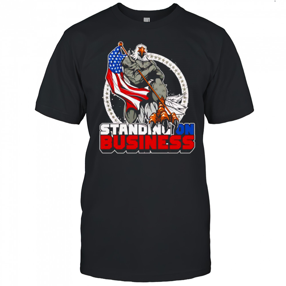 Standing on business shirt