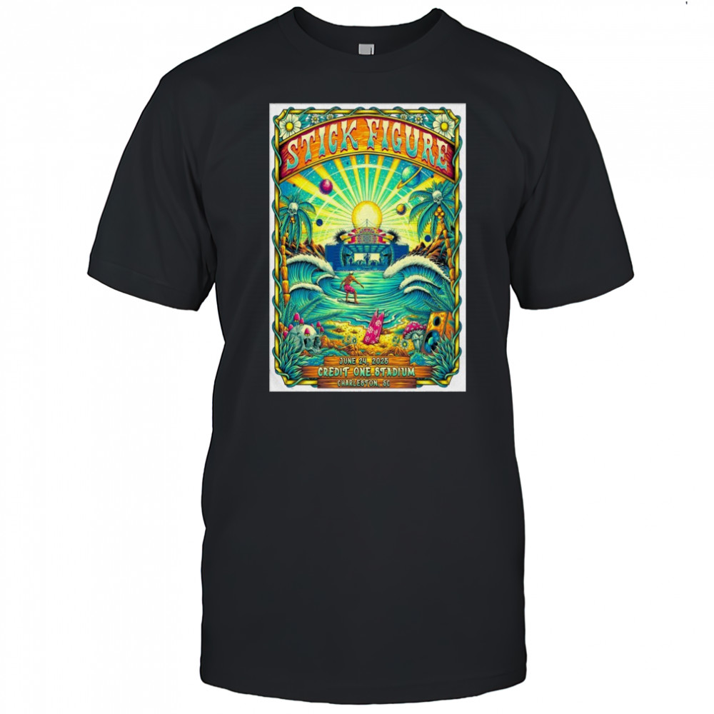 Stick Figure Charleston Tour Jun 24 2025 Poster Shirt