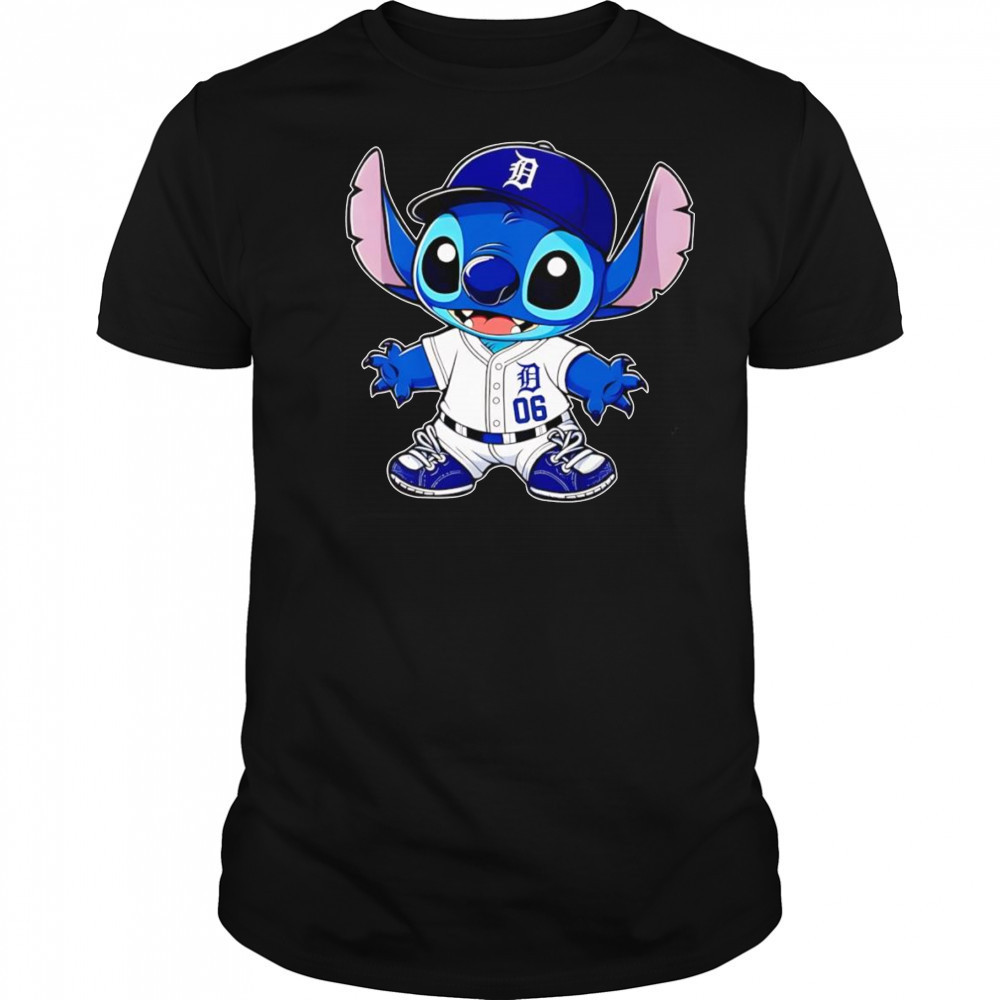 Stitch Detroit Tigers baseball shirt