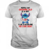 Stitch people say growing old is a gift i’d like to return mine for credit shirt
