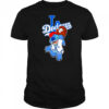 Stitch play baseball Los Angeles Dodgers shirt
