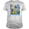 Summer Vibes Blue Floral Summer Women Wildflower Graphic shirt