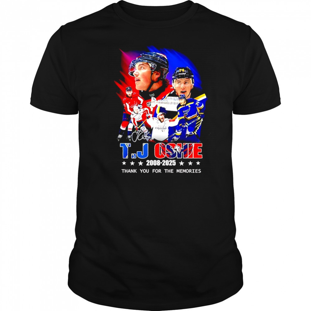 T. J. Oshie 2008-2025 Thank You For The Memories signature shirt