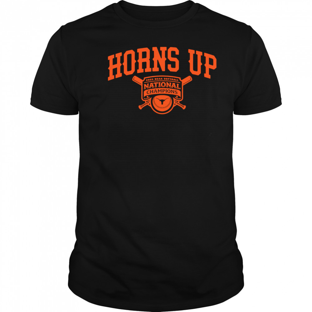 Texas Softball 2025 National Champions Horns Up Victory shirt