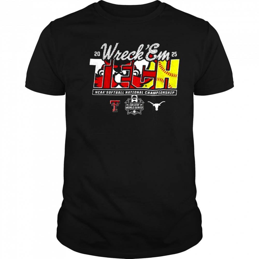 Texas Tech 2025 Softball College World Series Championship Final Wreck ‘Em Game Day shirt