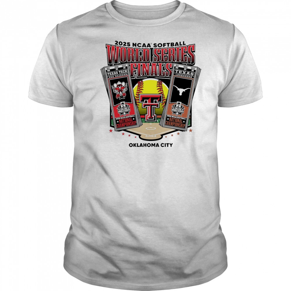 Texas Tech 2025 Softball College World Series Championship Finals Tickets Shirt