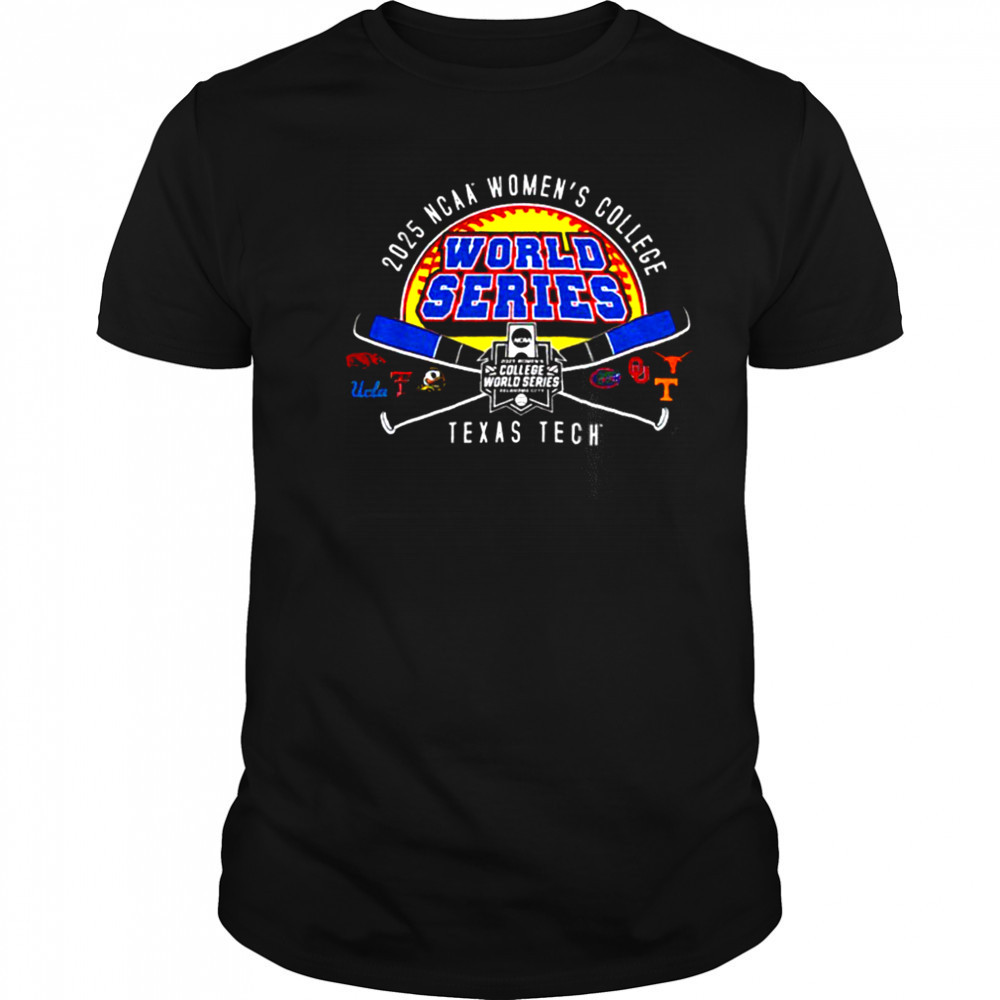 Texas Tech 2025 Softball College World Series Cross Bats shirt