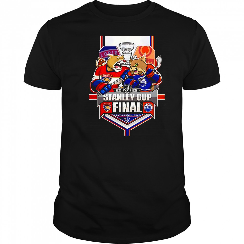 The 2025 Stanley Cup Final Florida Panthers Vs Edmonton Oilers Matchup Mascot T-Shirt