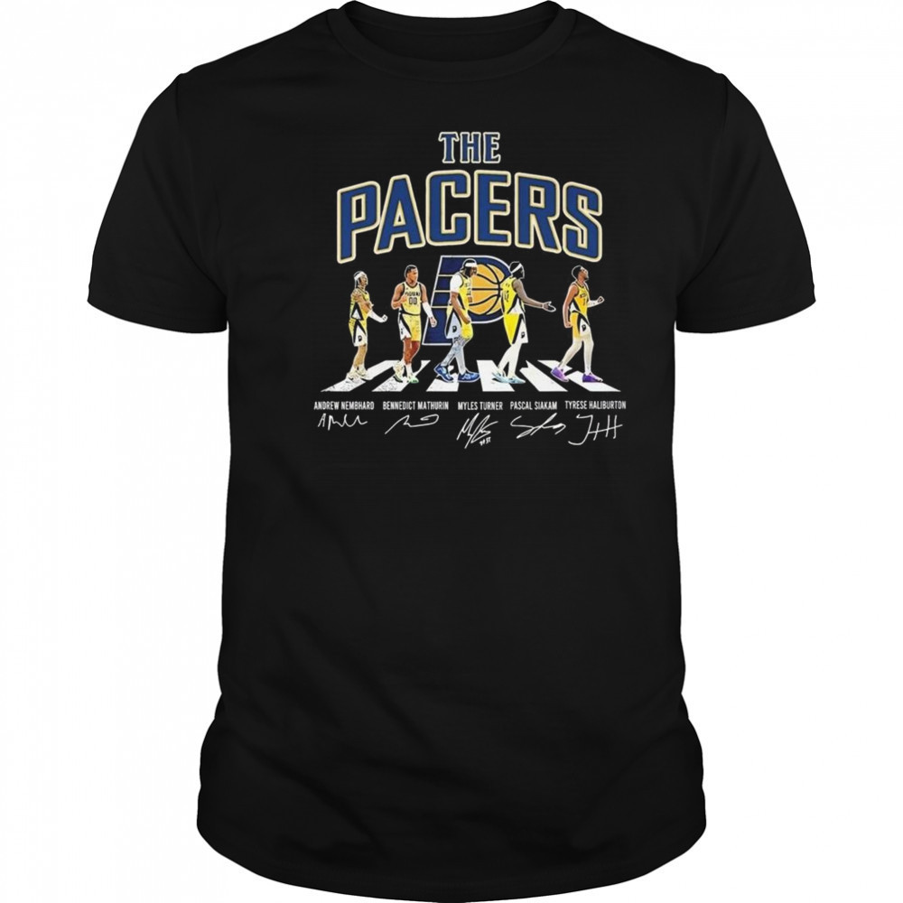 The Indiana Pacers Road Abbey Signatures 2025 Shirt