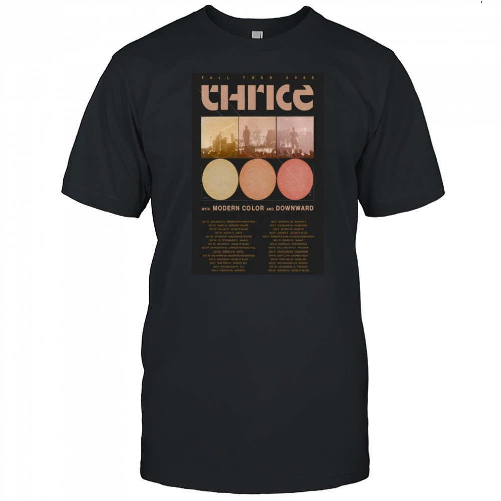 Thrice Fall Tour 2025 Poster Shirt