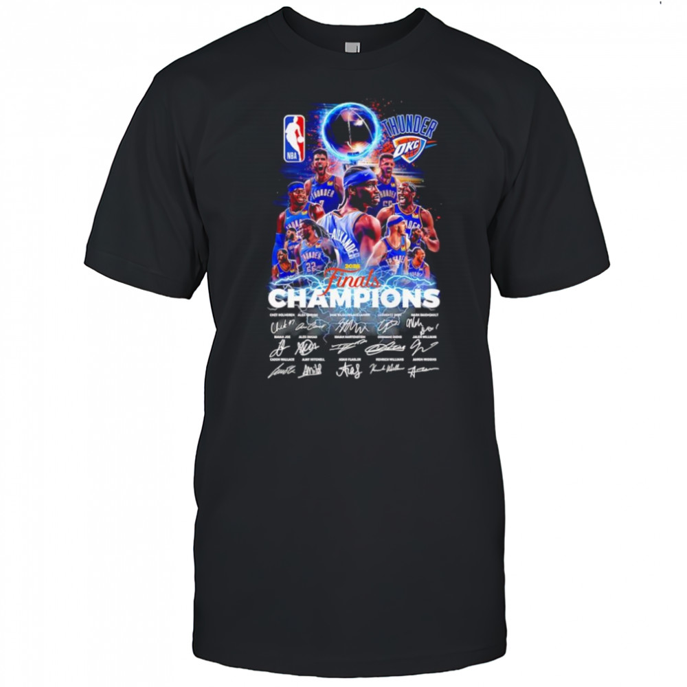 Thunder 2025 Finals Champions signature shirt