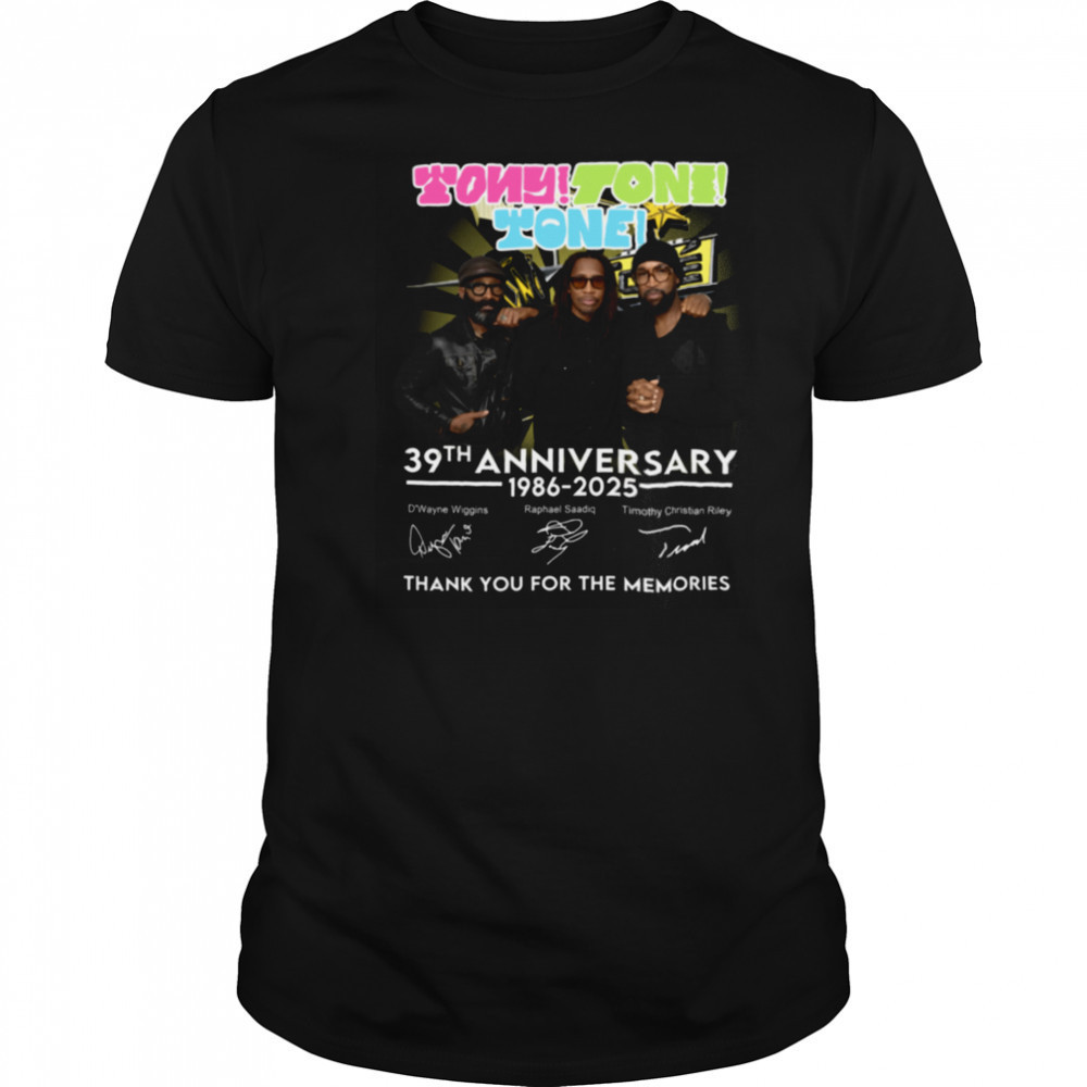 Tony Toni Toné 39th Anniversary 1986 2025 Thank You For The Memories Shirt