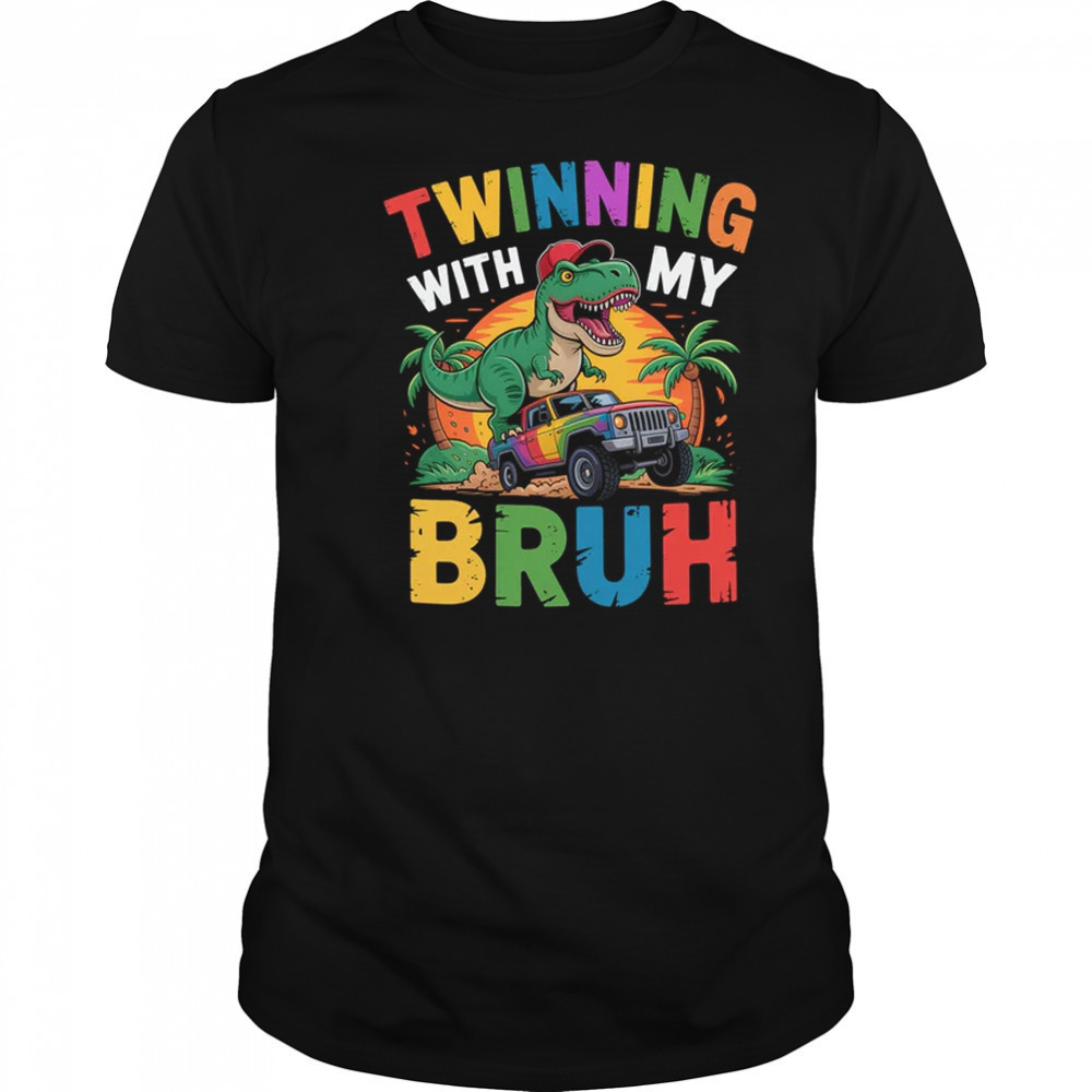 Twinning With My Bestie Kids Boys Funny Twin Day Spirit Week shirt