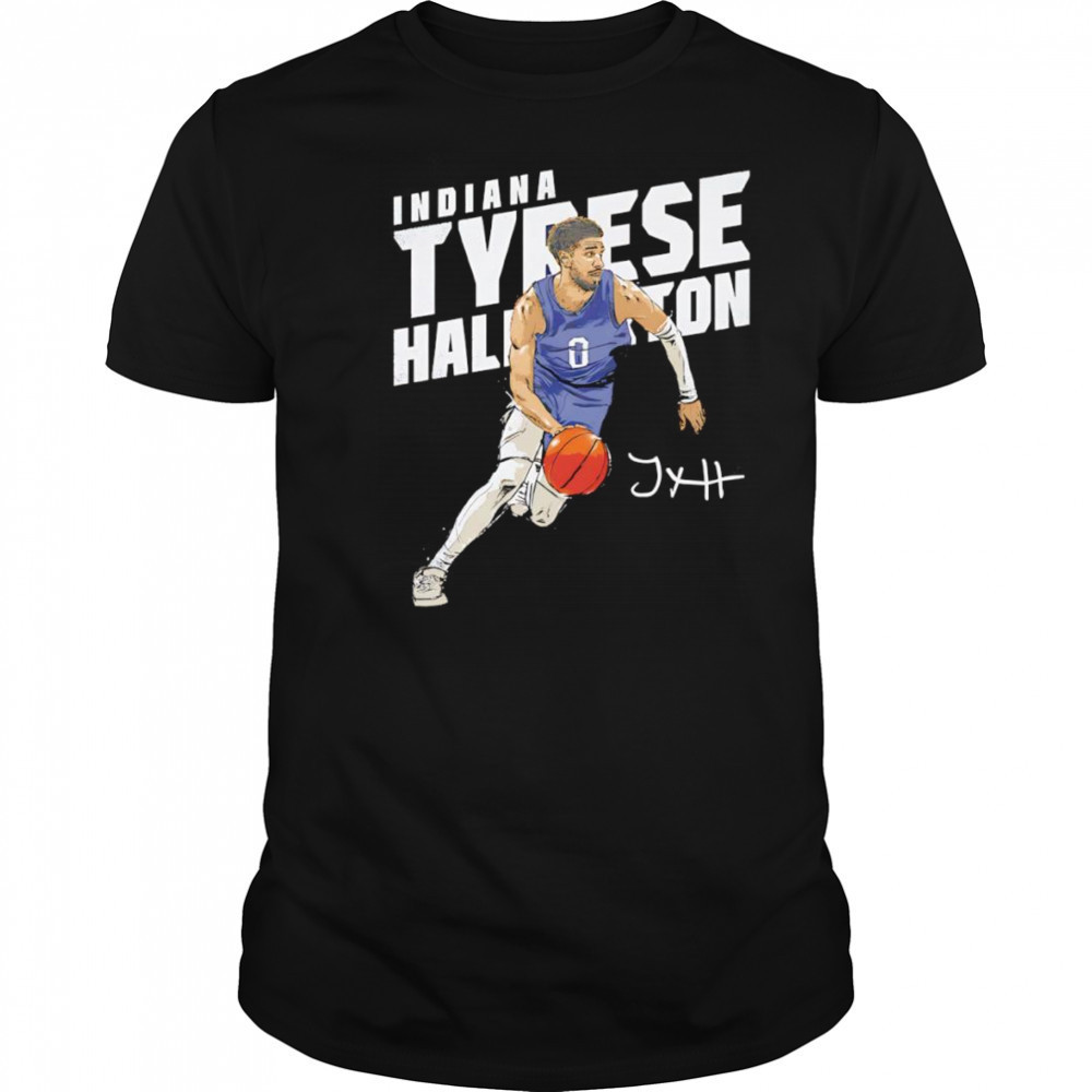 Tyrese Haliburton Indiana slant shirt