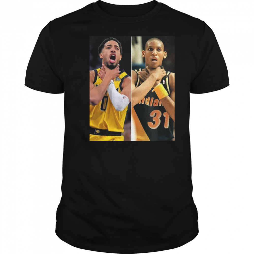 Tyrese Haliburton reggie miller Pacers overrate that choke meme shirt