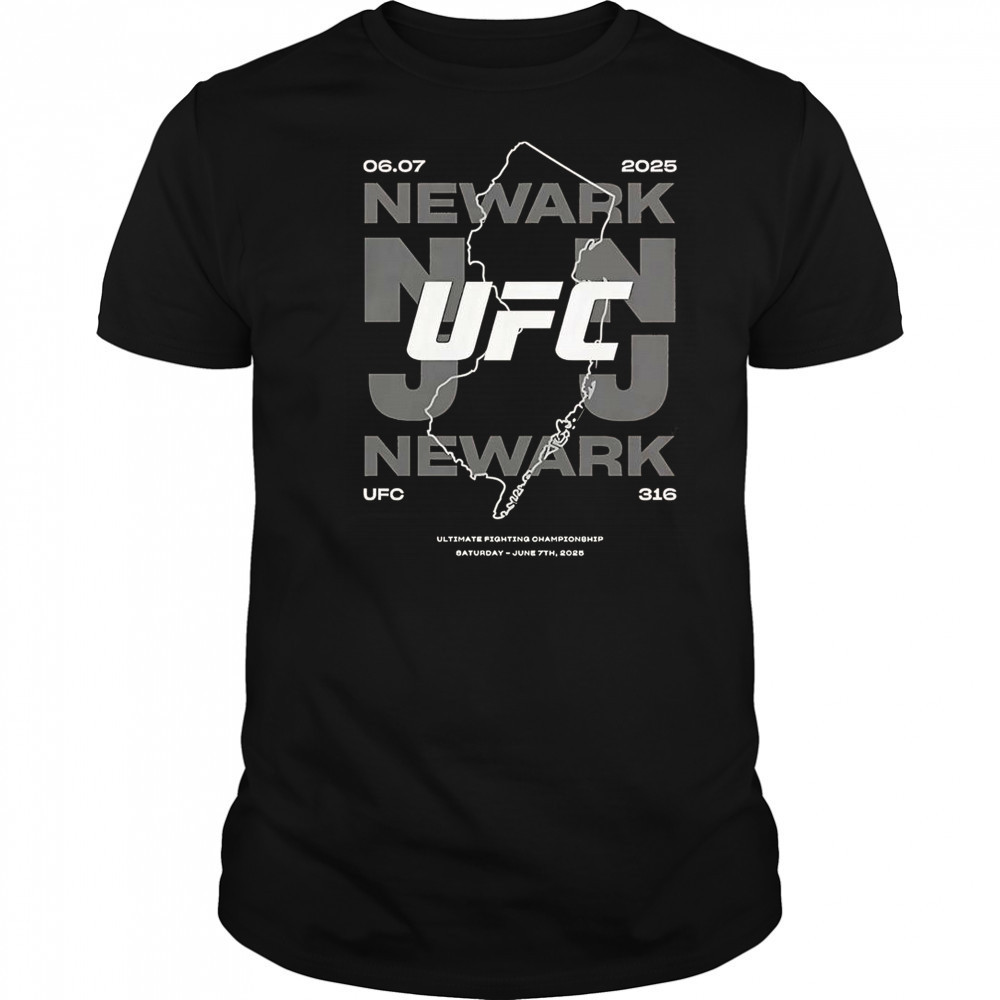 UFC 316 State Lines T-Shirt