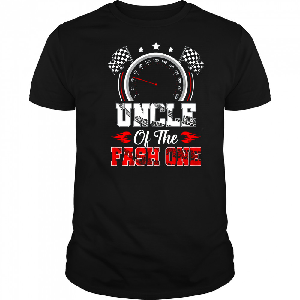 Uncle Of The Fast One 1st Birthday Racing Car Family shirt
