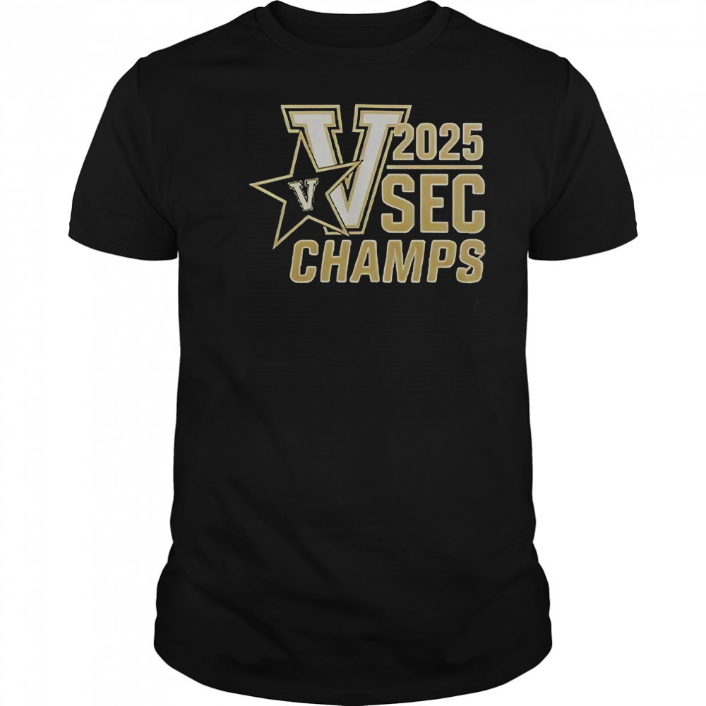 Vanderbilt Baseball 2025 SEC Champions T-Shirt